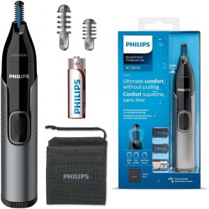 Tondeuse nez-oreilles - PHILIPS - NT3000 - Technologie PrecisionTrim - Syst&egrave;me Protective Guard - Sans fil