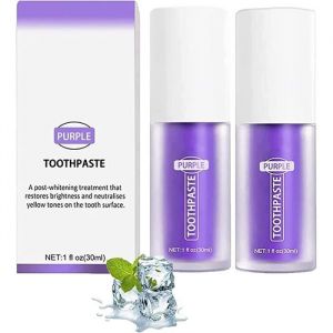 2pcs V34 Dentifrice BlancheurDentifrice Blanchissant VioletDentifrice VioletDentifrice Correcteur VioletNettoyage Buccal