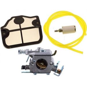 Carburateur avec Filtre à Air Tuyau dEssence et Filtre à Essence pour Tronçonneuse Husqvarna 36 41 136 137 141 142