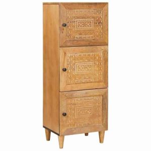 Style &Eacute;l&eacute;gance Chic - Haut Buffet bahut - Armoire avec &eacute;tag&egrave;re Marron clair 40x33x110cm &FR28805