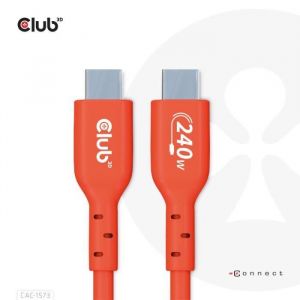 Câble USB - CLUB 3D - CAC-1573 - USB4 Gen 2x2 - 2 m - Rouge