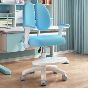 Chaise bureau scolaire enfant ajustable avec dossier ergonomique pour corriger la posture ideale pour le travail a table ou bureau