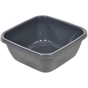 Bassine Carrée bassin 9l Anthracite - Paris Prix Gris