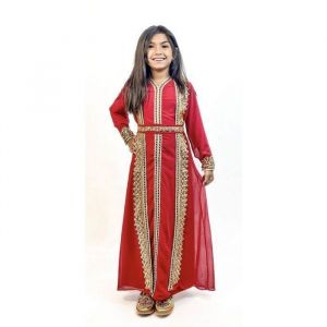 Caftan orientale fille Enfant Rouge