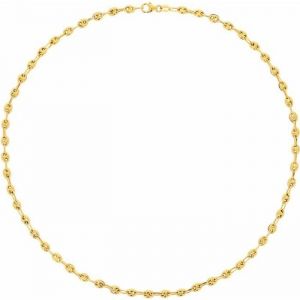 Collier Grain de Café Or Jaune 18 Carats