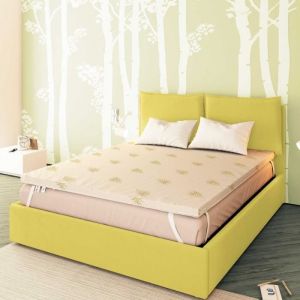 Surmatelas 70x190 cm- Mémoire de Forme Massant 9 zones- Equilibré- Epaisseur 6 cm - Dehoussable