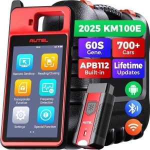 Autel MaxiIM KM100E Outil Programmation Clé Antidémarrage Clé Voiture Puce Lecture/Écriture/Clone Simulation Transpondeur
