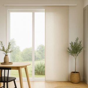 60x325 cm Rideau Panneau Japonais Linotex - pour Baie Vitr&eacute;e Porte-fen&ecirc;tre 1 Panneau