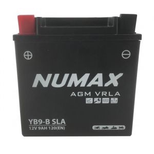 Batterie moto Numax Numax Scellé AGM YB9-B SLA 12V 9Ah 115A