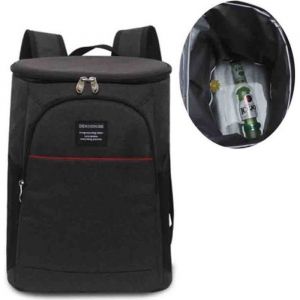 7House Sac &agrave; Dos Isotherme Repas Etanche Grande Capacit&eacute; Glaci&egrave;re pour Camping Picnic VoyageNoir