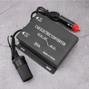 Convertisseur électrique - Non spécifié - 20A - DC 24V à 12V - Protection multiple intégrée - Universel