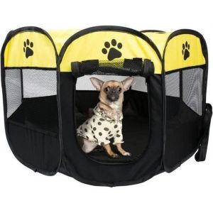 MKISHINE&reg; Parc &agrave; Chiots Chiens Cage de Chien Octogonal Petits Animaux enclos pour animaux PliableChien Pet Playpen