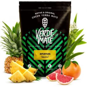 Yerba Mat&eacute; Verde Mate Ananas - du Br&eacute;sil Sans Poussi&egrave;re Fruit&eacute; Mate du Br&eacute;sil Non Fum&eacute; - 500g