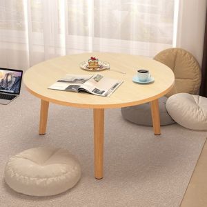 Table basse ronde - Table à manger en bois - FLASIDU - 60cm×50cm - Style Moderne - MDF - Nombre de personnes 2-3