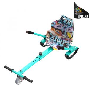 RCB Hoverkart Accessoire pour Gyropode Auto-Équilibrage - Siège Karting Ajustable (20kg Min-100kg Max) - Vert
