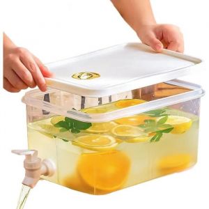 Fountains &agrave; Eau des refroidisseurs Distributeur de jug de r&eacute;frig&eacute;rateur 5L avec Distributeur de Boisson avec Couvercle de Boisson