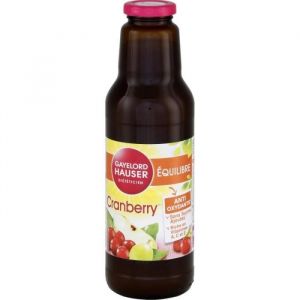 Jus de Cranberry - GAYELORD HAUSER - 75Cl - Lot de 4 - Boisson diététique - Épicerie salée