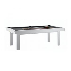 Billard transformable en table Ren&eacute; Pierre LAFITE Blanc - Drap Gris Ardoise