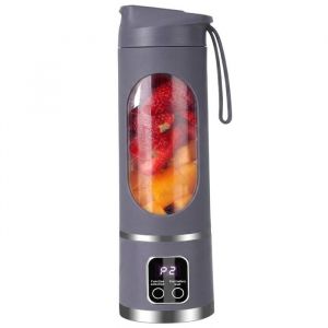 Blender portable - Sans fil - 450ml - 12 lames - Rechargeable - Ecran LED - Bris de glace - Smoothie
