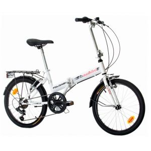 VELO BACHINI FOLDING 20 6VT BLANC/ROUGE