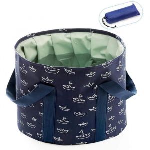 25L Camping Évier Seau Pliable Bol Pliable Lave-Vaisselle Grand Seau Pliable Seau  Pliant Lavabo pour Voyage en Plein Air Bleu