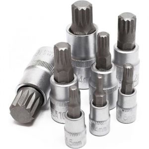 Jeu de douilles XZN Denture multiple 8 Pi&egrave;ces M4 - M16-JUSCH