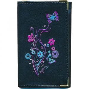 Etui Housse Porte Carte Grise papiers voiture Flor