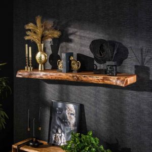 Etag&egrave;re murale 150x25x8 cm en acacia massif naturel