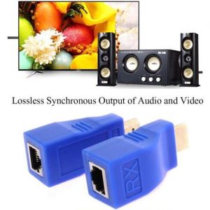 2pcs 1080P HDMI à RJ45 sur Cat 5e - 6 Cable Network Extender adaptateur convertisseur-2Pcs 1080P HDMI RJ45 à travers Cat 5e -