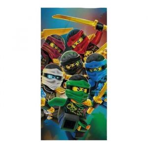 LEGO NINJAGO -DRAP DE BAIN-SERVIETTE DE PLAGE -POLYESTER 70X140 CM.
