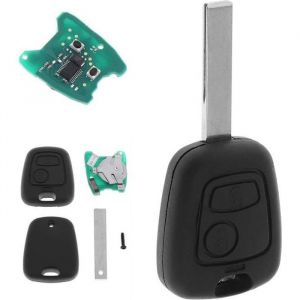Cl&eacute; Compl&egrave;te Vierge &eacute;lectronique &agrave; Programmer Pour Peugeot 107 207 307 407 Citroen C1 C2 C3 Lame Rainur&eacute;e