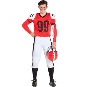 D&eacute;guisement - Footballeur Am&eacute;ricain Rouge - Adulte - Homme - Soir&eacute;es costum&eacute;es sportives