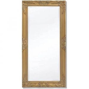 Miroir Mural pour Chambre Salle de Bain Style Baroque 100 x 50 cm Doré [626]