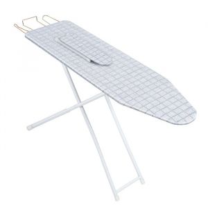 Table à repasser Solid  - Mini table à repasser planche - avec housse résistante à la chaleur - blanc - 42 pouces - 107*78*30cm