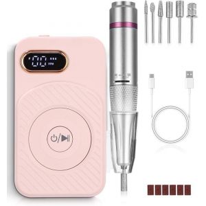 Ponceuse pour Ongles 45000Rpm Lime a Ongle Electrique Ponceuse Manucure Ponceuse Ongle Semi PermanentPonceuse Ongle Portable