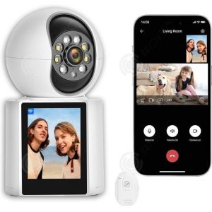 INN Camera surveillance wifi int&eacute;rieure 2 millions pixels IPX66 PTZ 20m vision nocturne IR audio bidirectionnel cam&eacute;ra de