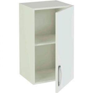 Meuble haut de cuisine 1 porte coloris blanc - Hauteur 70 x Longueur 40 x profondeur 33 cm