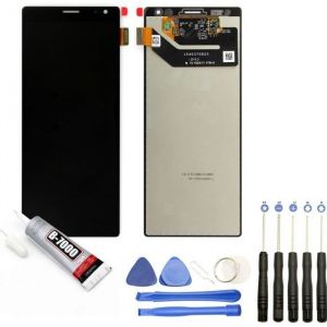 Visiodirect® Ecran complet: Vitre tactile + Ecran LCD compatible Sony Xperia 10 Plus Noir 6.5 + Kit outils + Colle B7000 Offerte