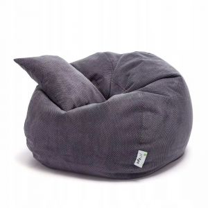 Pouf Poire Ecopuf - Fauteuil Canap&eacute; Coussin de Sol Pouf dint&eacute;rieur/ext&eacute;rieur - Graphite