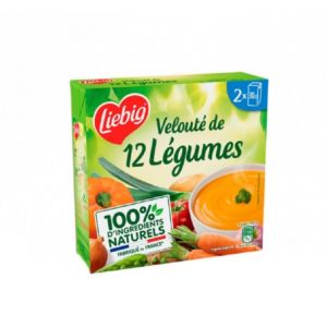 Velout&eacute; 12 L&eacute;gumes LIEBIG 2 x 30cl Soit 60cl/Boite 4 bo&icirc;tes