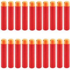 Fl&eacute;chettes - Stillcool&reg; - 60pcs - Rouge - Compatible Nerf N-Strike Mega - &Eacute;ponge et gel de silice