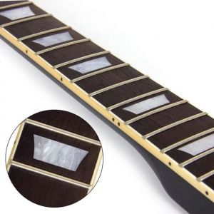 OMABETA manche de guitare de remplacement Manche de guitare électrique en palissandre dérable pour pièces de jeux mecanique Noir