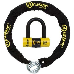 AUVRAY ANTIVOL U XTREM MINI + CHAINE 1.20M LASSO D.12 - LOT SRA