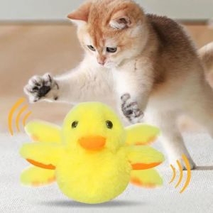 Jouet interactif pour chat - Oiseau battant - Rechargeable - D&eacute;tecteur de mouvement - 3 modes de battement