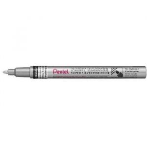 Marqueur vernis PENTEL MSP10 - Argent - 10 mm - Opaque - Indélébile - Pointe Ronde