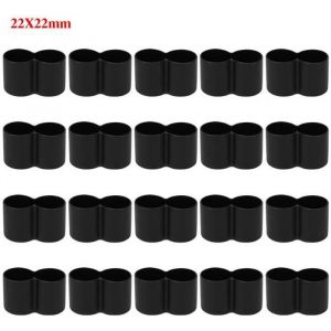 20Pcs Embouts de Protection pour Pieds de Chaise Tabouret Embout Enveloppant Rond Pieds Tube Capuchons Embouts pour Tuyaux Rond L