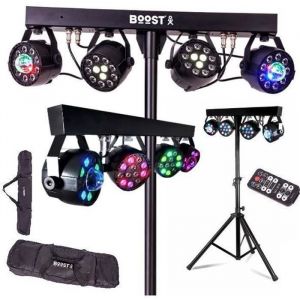 Pack DJ Light 120 LED Portique + 4 PARLED 2 PAR RGBW + 2 PAR ASTRO DMX 18 prog + 2 sacoches + T&eacute;lec PA SONO DJ BAR CLUB DISCO