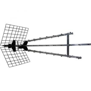 415049 Antenne dextérieur Trinappe amplifiée 57 dB - filtre 4G - UHF - 4K HD A27