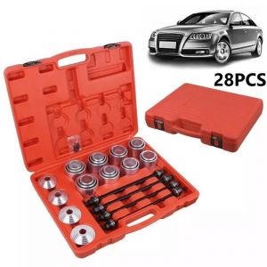 Coffret Extracteur de Roulements 28 Pi&egrave;ces Kit Manchon de Presse Traction Extracteur pour Voiture Malette en Plastique