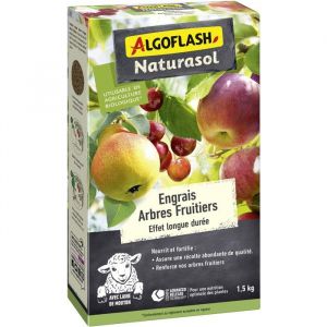 Engrais arbres fruitiers - ALGOFLASH NATURASOL - Longue dur&eacute;e - 15 kg - UAB